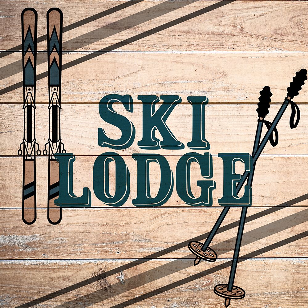 Ski Lodge art print by Ann Bailey for $57.95 CAD