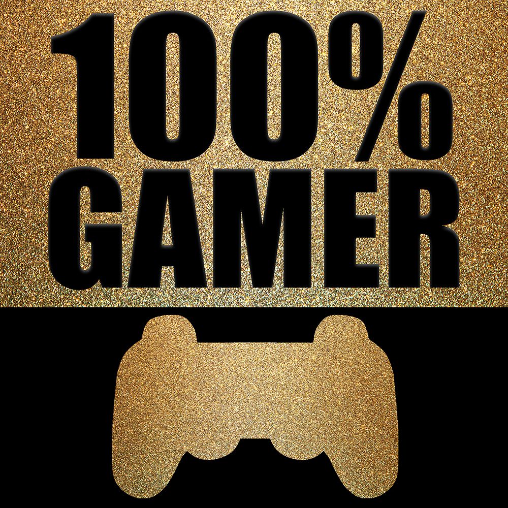 Gold Gamer Girl 1 art print by Ann Bailey for $57.95 CAD
