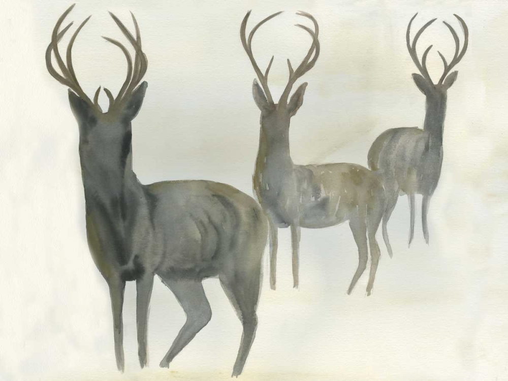 Deer Trio art print by Beverly Dyer for $57.95 CAD