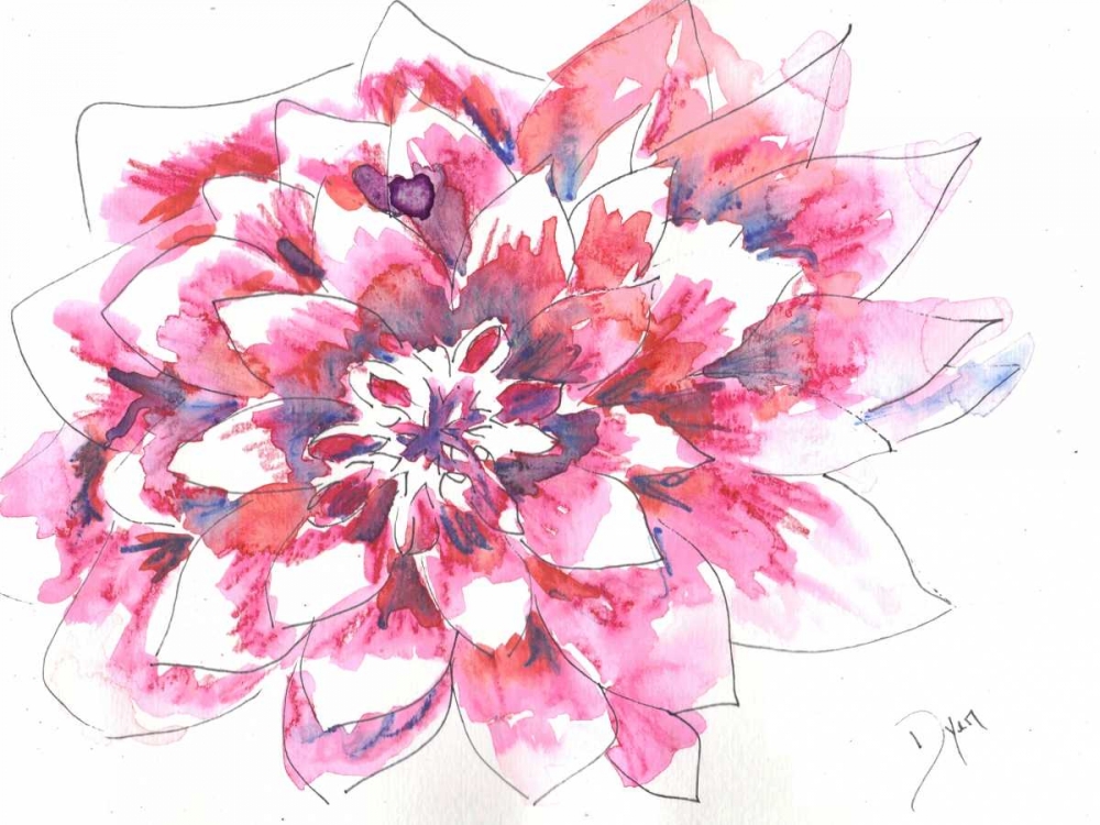 Dahlia art print by Beverly Dyer for $57.95 CAD