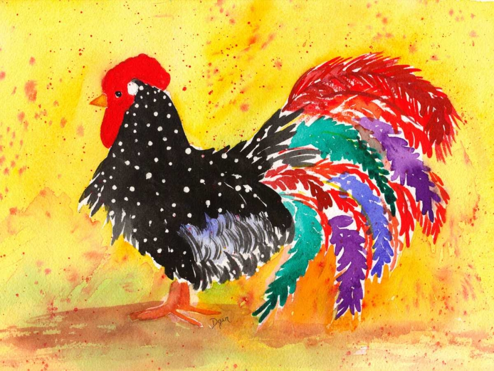Farm House Rooster I art print by Beverly Dyer for $57.95 CAD