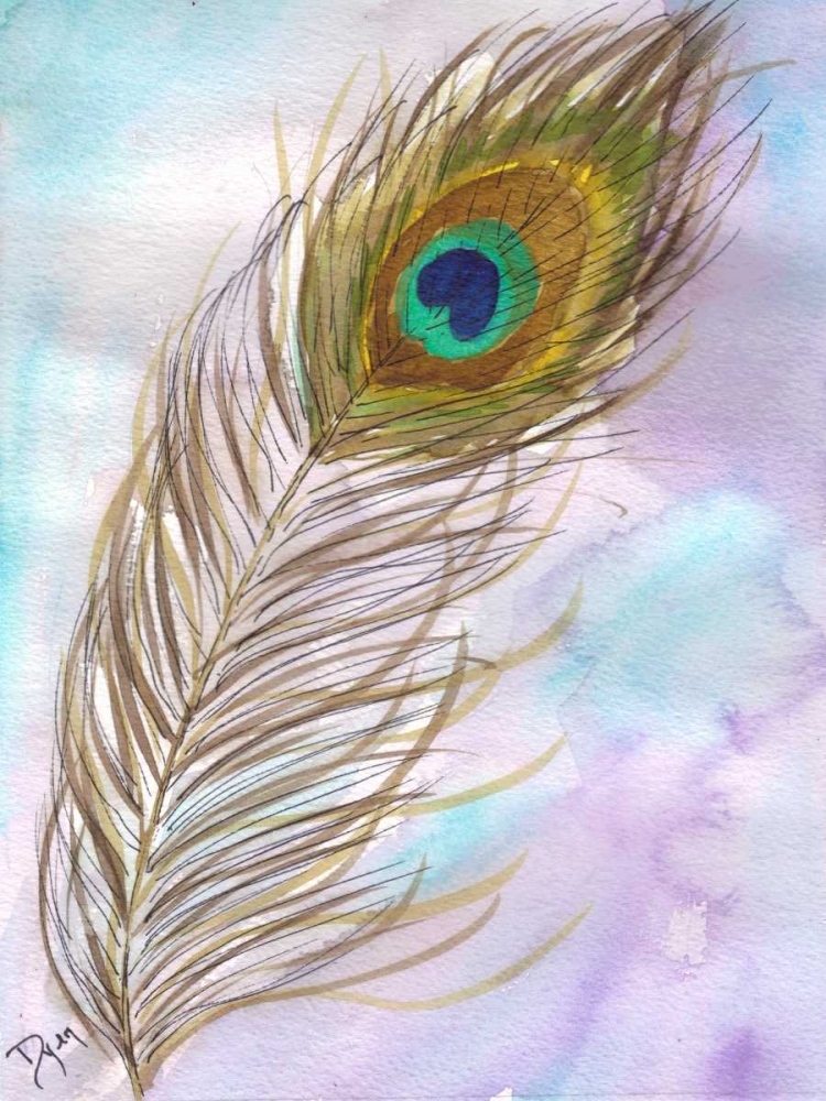 Peacock Feather 1 art print by Beverly Dyer for $57.95 CAD