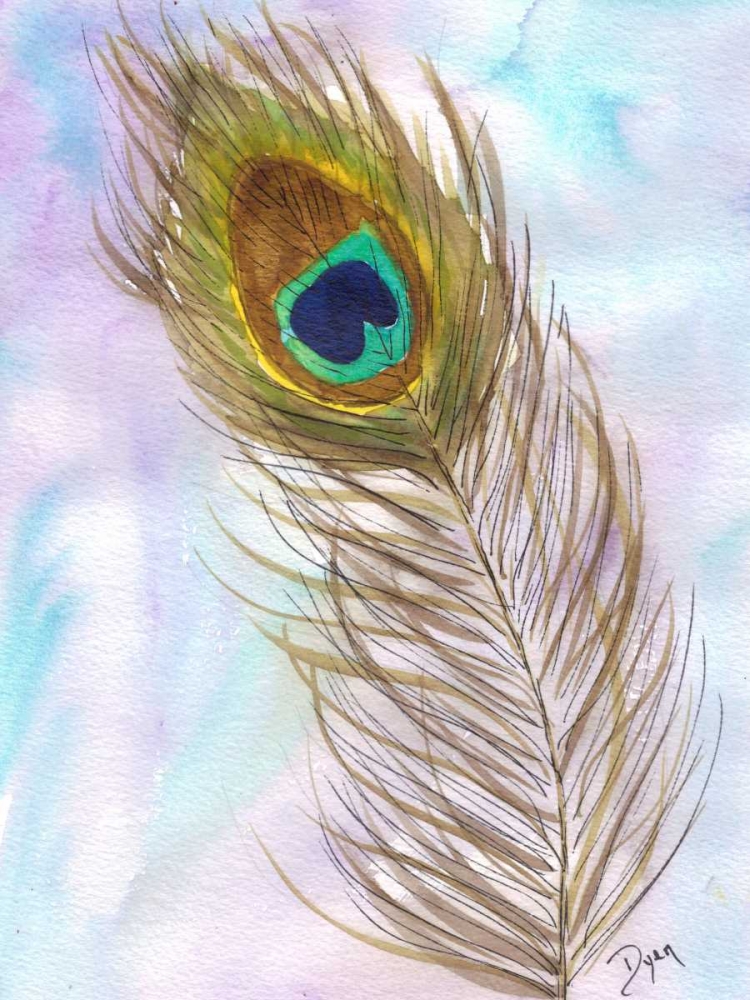 Peacocl Feather 2 art print by Beverly Dyer for $57.95 CAD