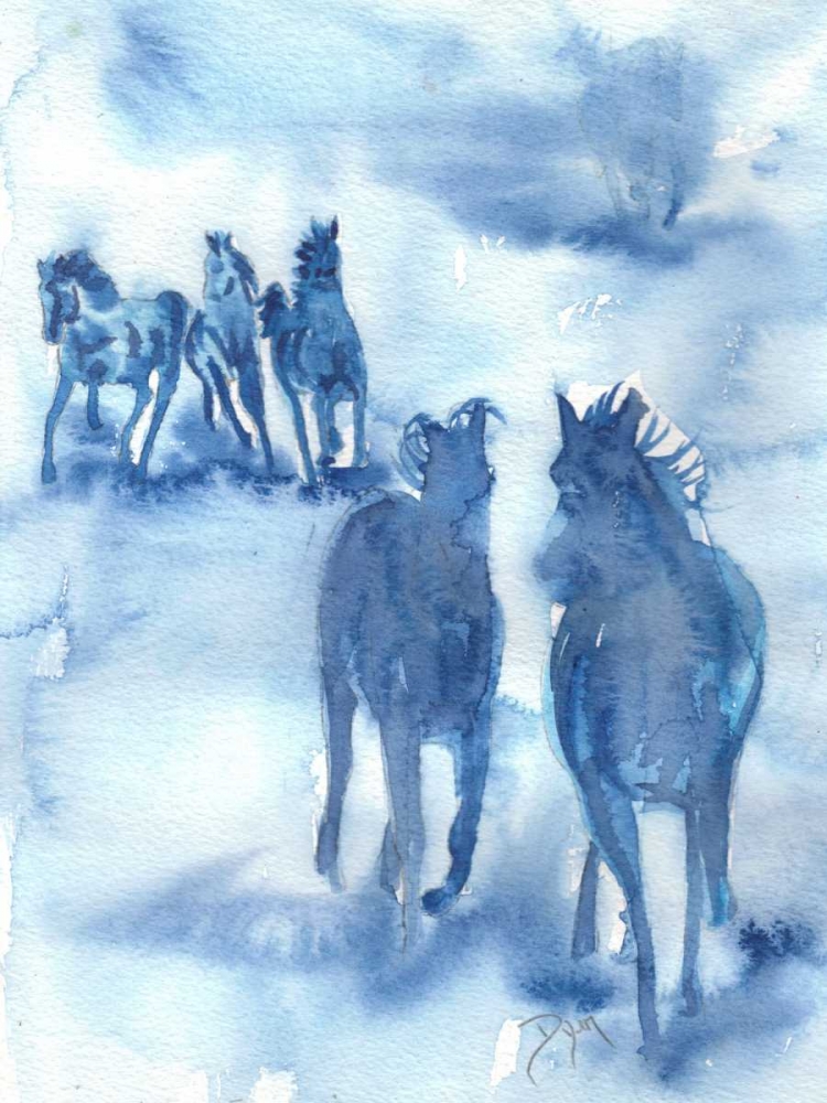 Hooves Of Thunder art print by Beverly Dyer for $57.95 CAD