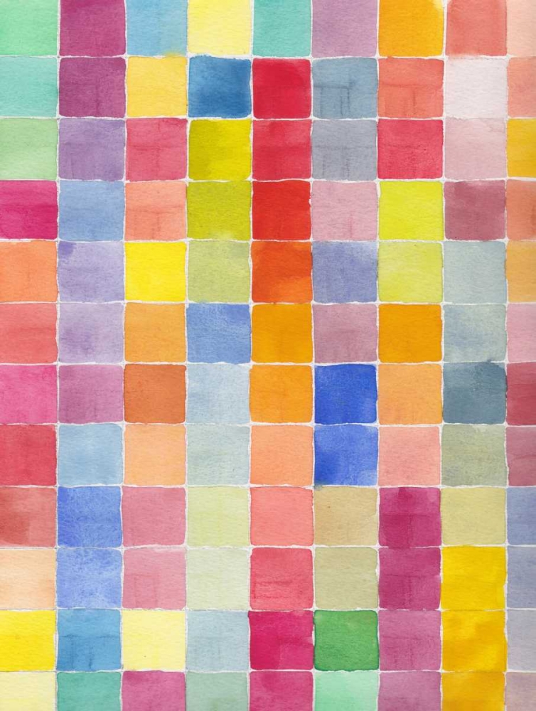 Rainbow Color Block 1 art print by Beverly Dyer for $57.95 CAD