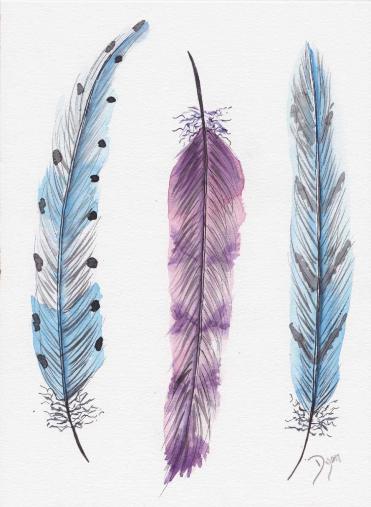 October Feathers I art print by Beverly Dyer for $57.95 CAD