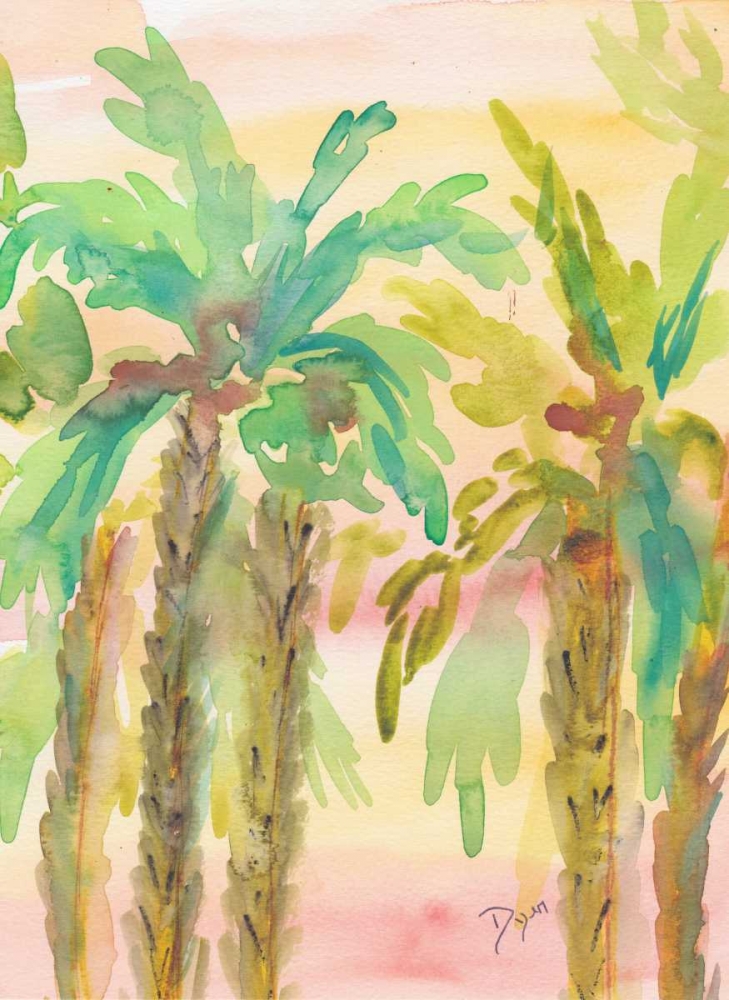 Sunset Palms 3 art print by Beverly Dyer for $57.95 CAD