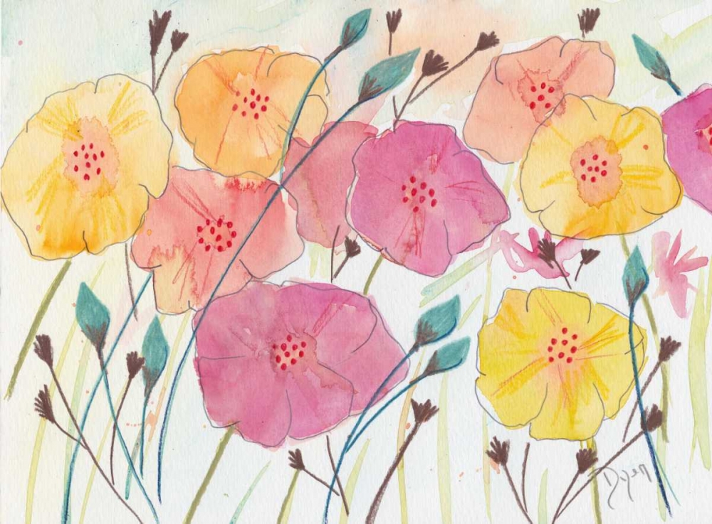 Spring Party II art print by Beverly Dyer for $57.95 CAD