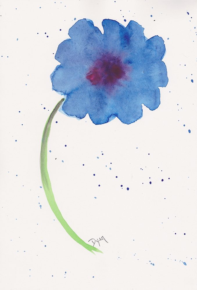 Blue Poppy 1 art print by Beverly Dyer for $57.95 CAD