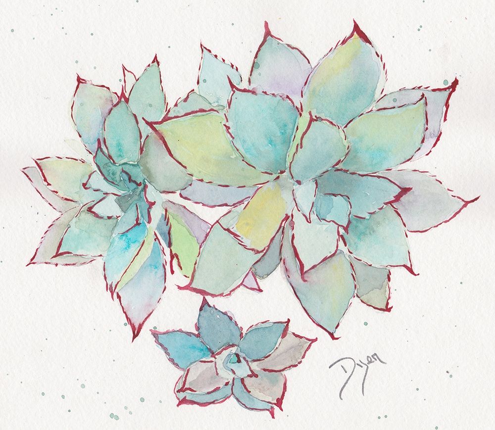Succulent ll art print by Beverly Dyer for $57.95 CAD