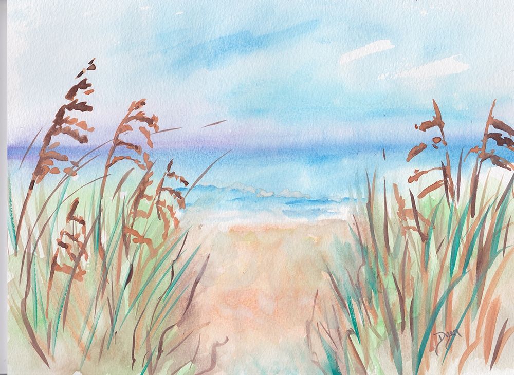 Coastal Sea Path art print by Beverly Dyer for $57.95 CAD