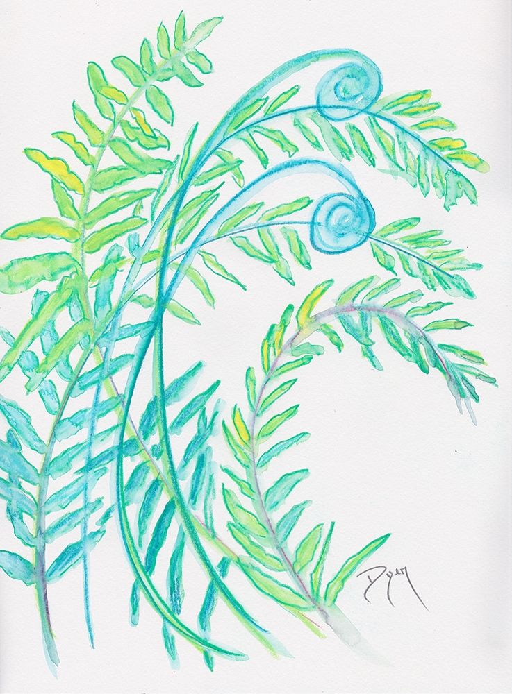 Floral Fern I art print by Beverly Dyer for $57.95 CAD