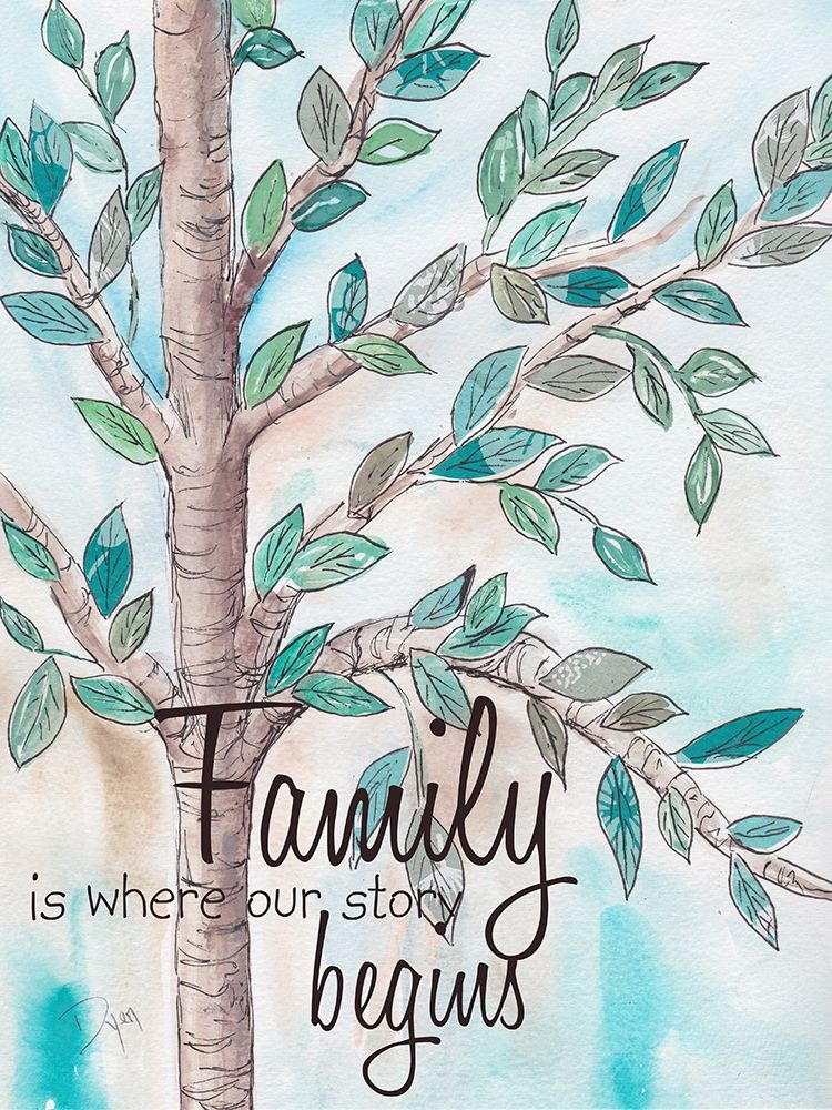 Family Tree 2 art print by Beverly Dyer for $57.95 CAD