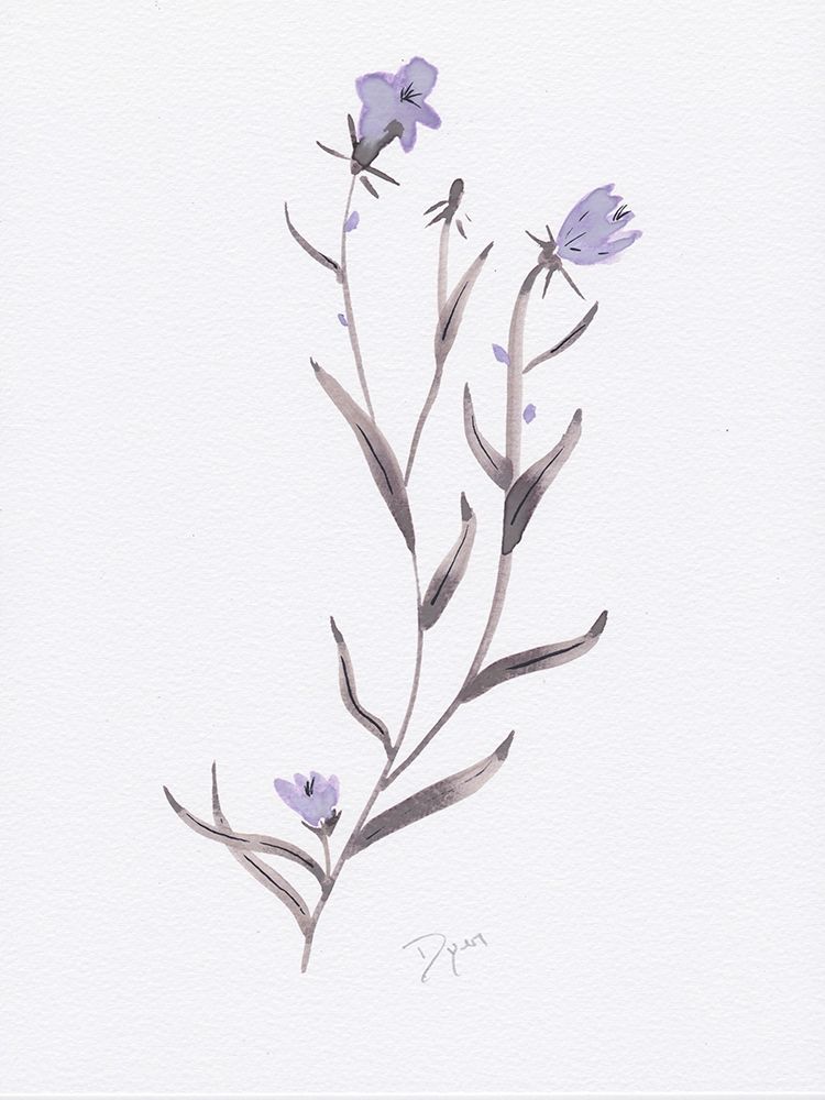 Lavender Wildflowers IV art print by Beverly Dyer for $57.95 CAD