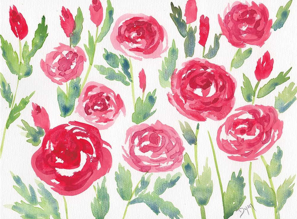 Decorative Roses art print by Beverly Dyer for $57.95 CAD