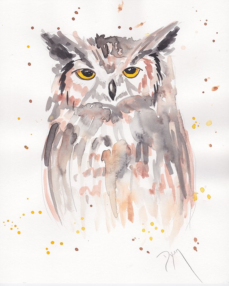 Great-Horned Owl art print by Beverly Dyer for $57.95 CAD