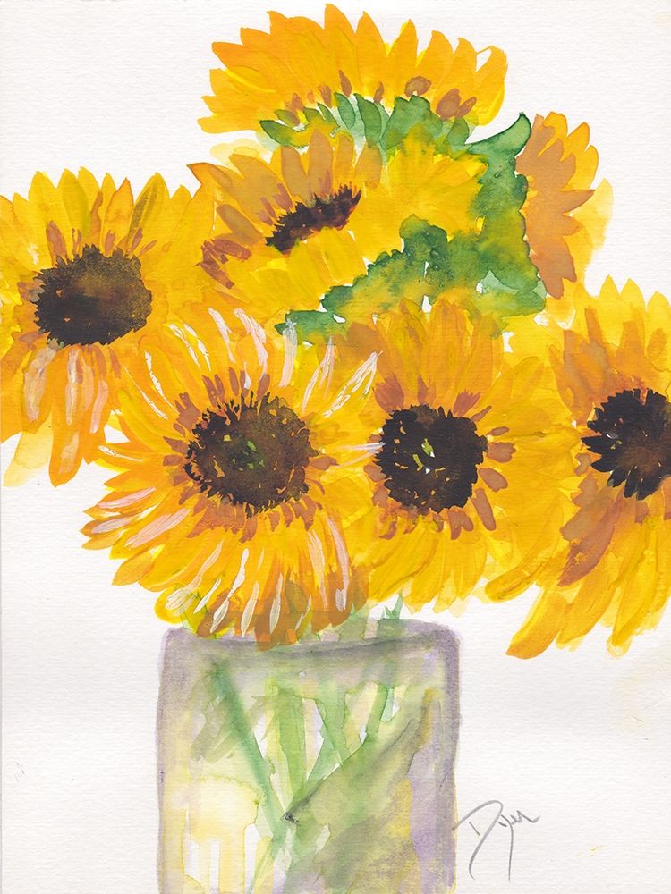 Sunflower Bouquet art print by Beverly Dyer for $57.95 CAD