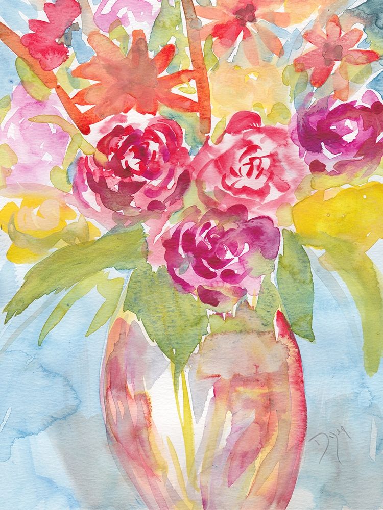 Florals Fresh Vase 1 art print by Beverly Dyer for $57.95 CAD