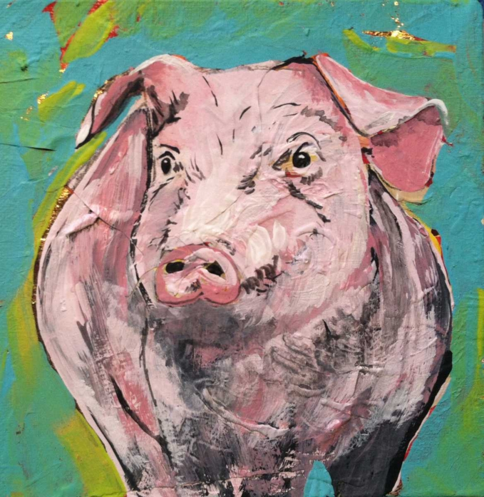 Pig Moment art print by Beverly Dyer for $57.95 CAD
