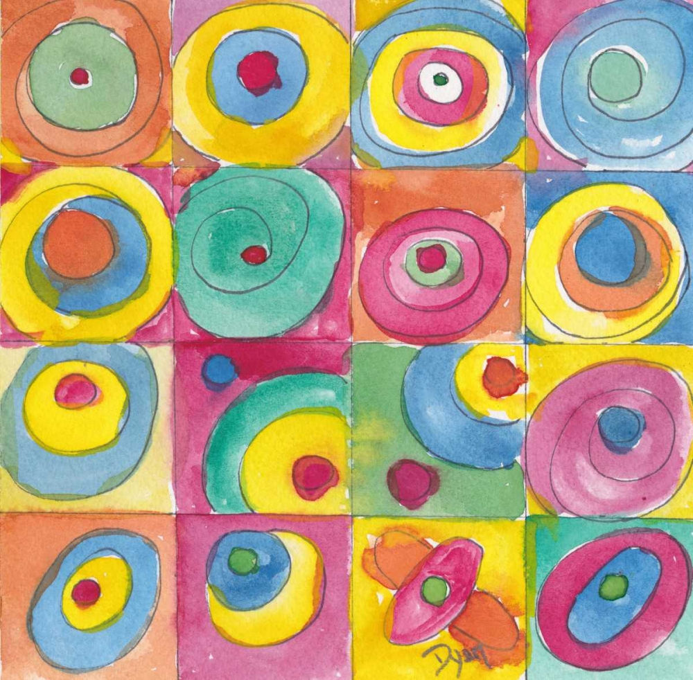 Circles Bright art print by Beverly Dyer for $57.95 CAD