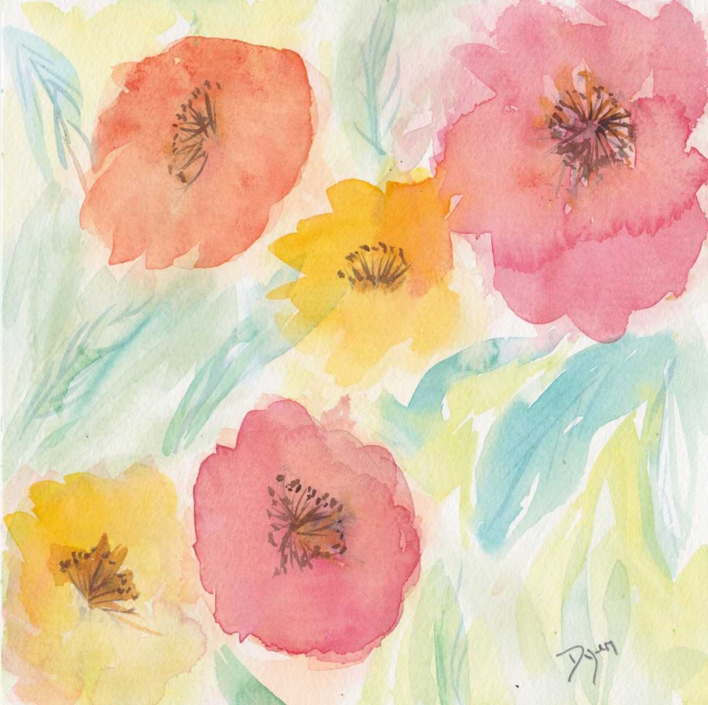 Soft Floral I art print by Beverly Dyer for $57.95 CAD