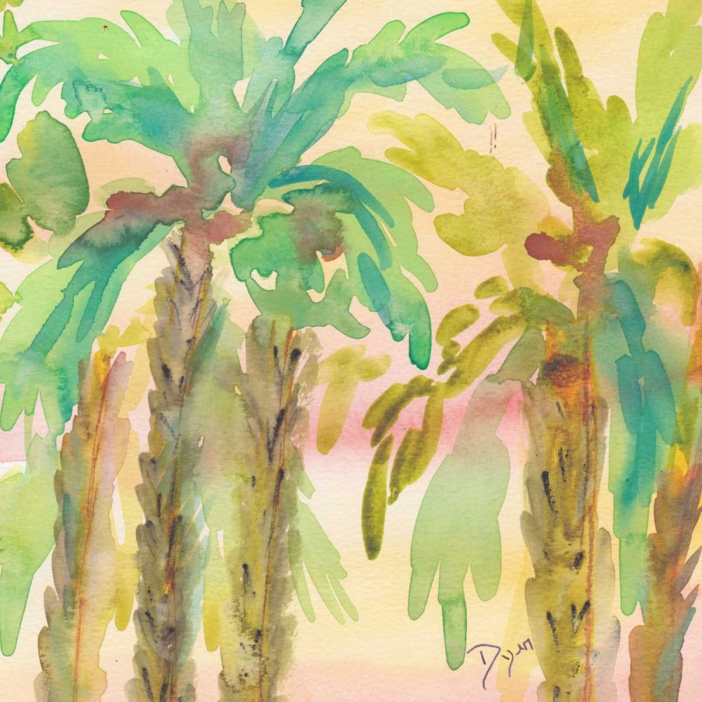 Sunset Palms 1 art print by Beverly Dyer for $57.95 CAD