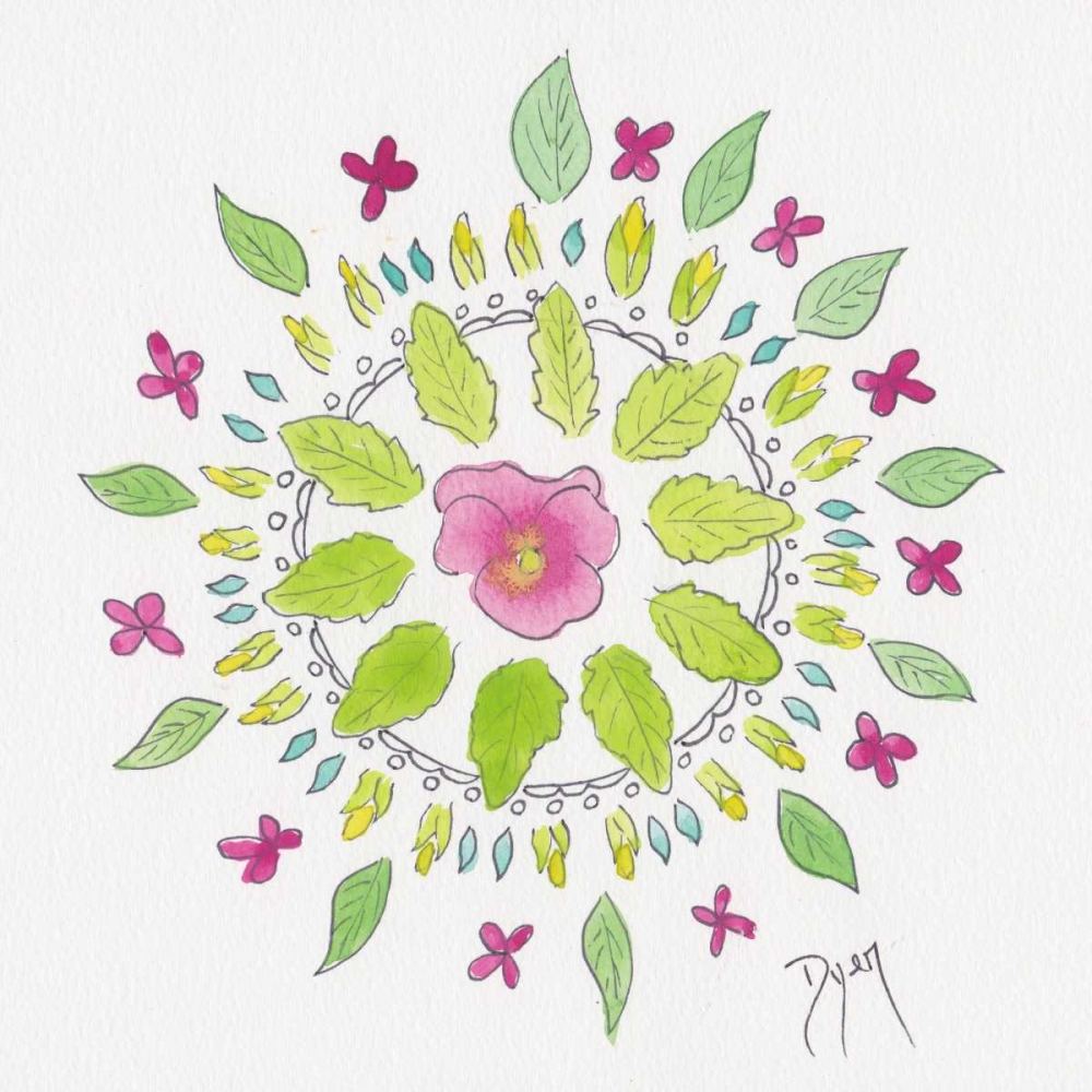 Nature Mandala II art print by Beverly Dyer for $57.95 CAD
