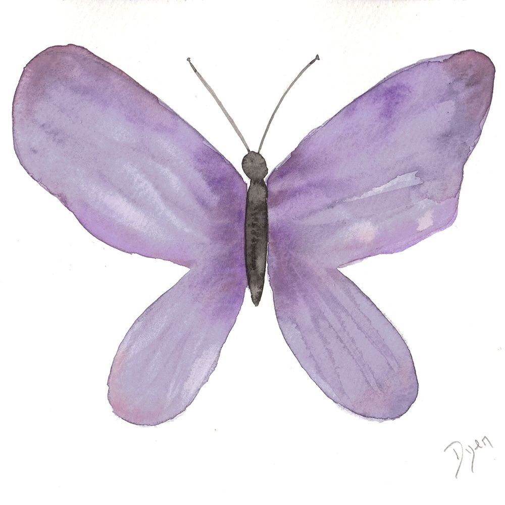 Watercolor Purplefly art print by Beverly Dyer for $57.95 CAD