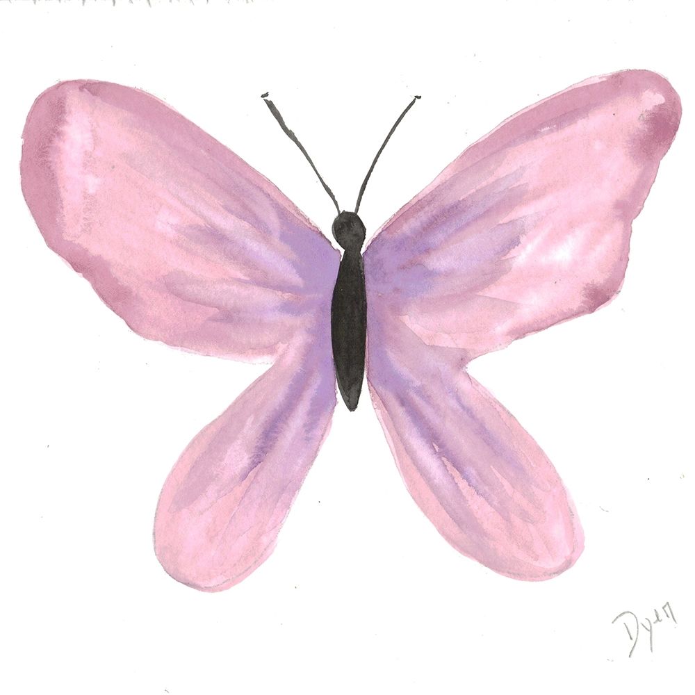 Watercolor Pinkfly art print by Beverly Dyer for $57.95 CAD