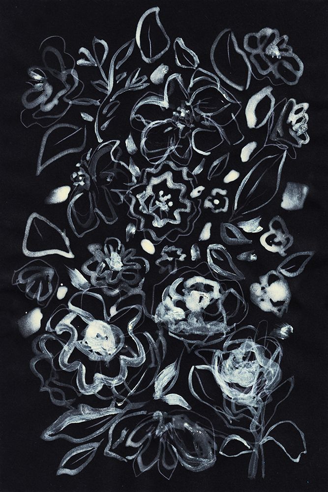 Midnight Flowers 2 art print by Bea Dina for $57.95 CAD