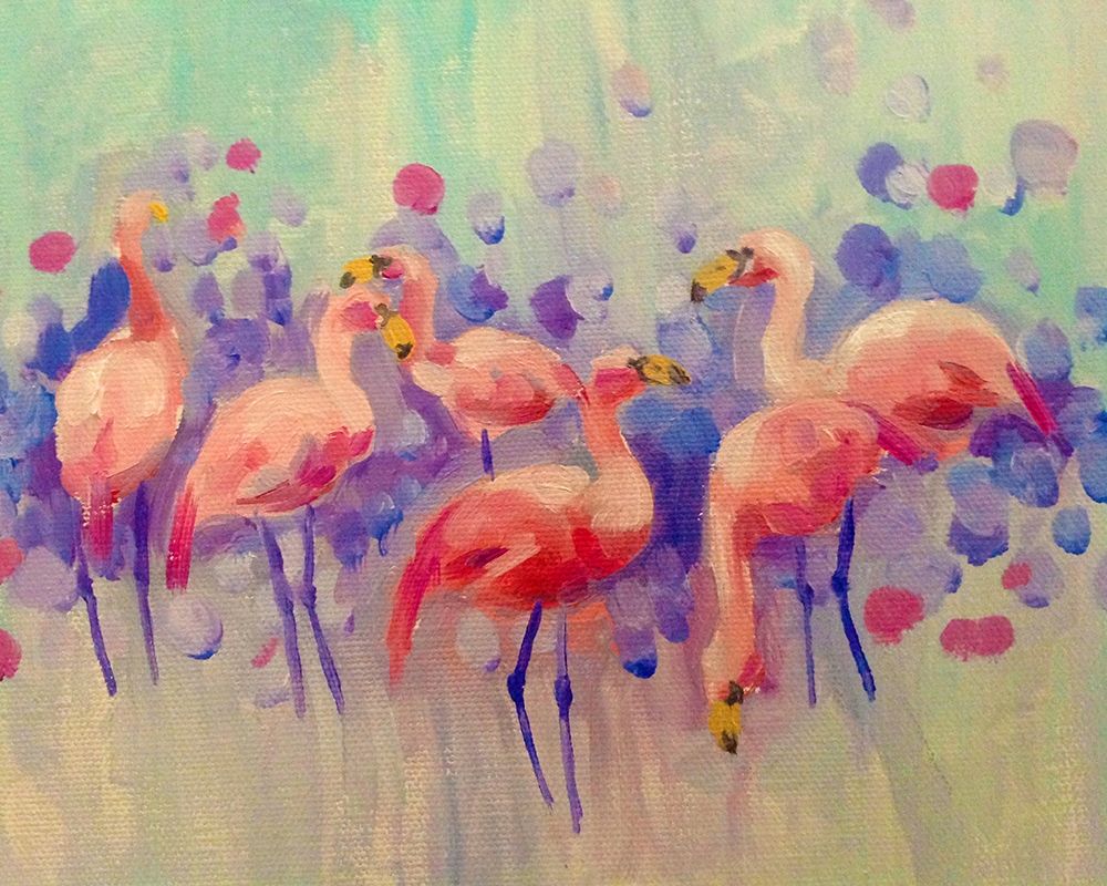 Flamingo Party art print by Boho Hue Studio for $57.95 CAD