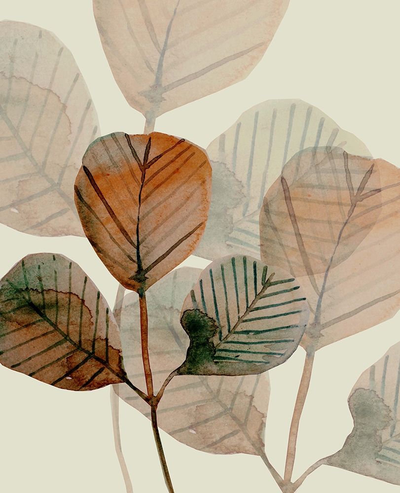 Brown Leaves 1 art print by Boho Hue Studio for $57.95 CAD