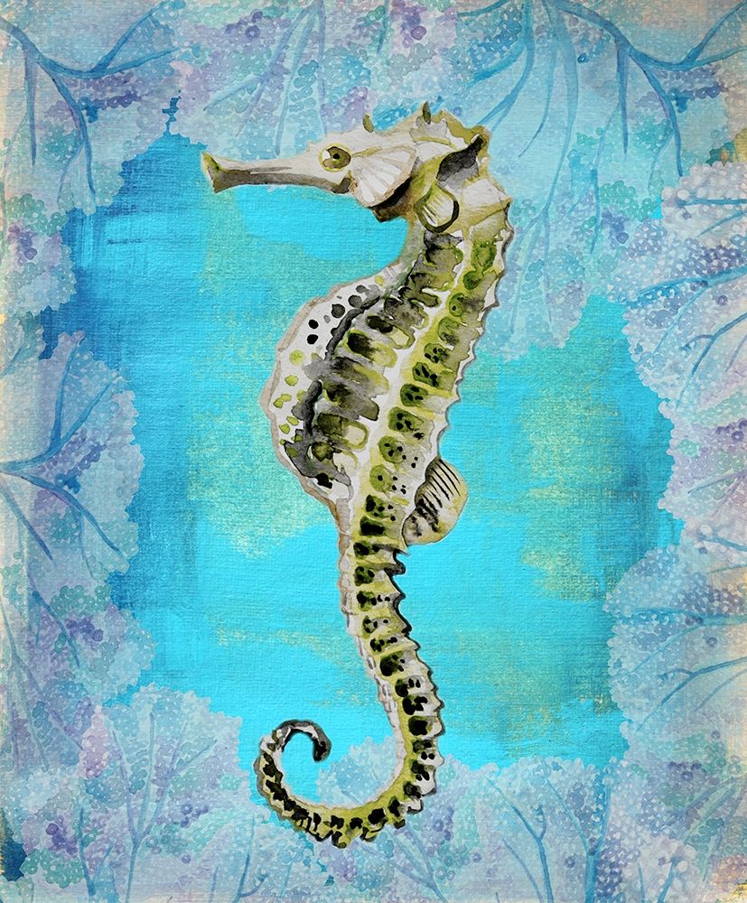 Seahorse Portrait art print by Boho Hue Studio for $57.95 CAD