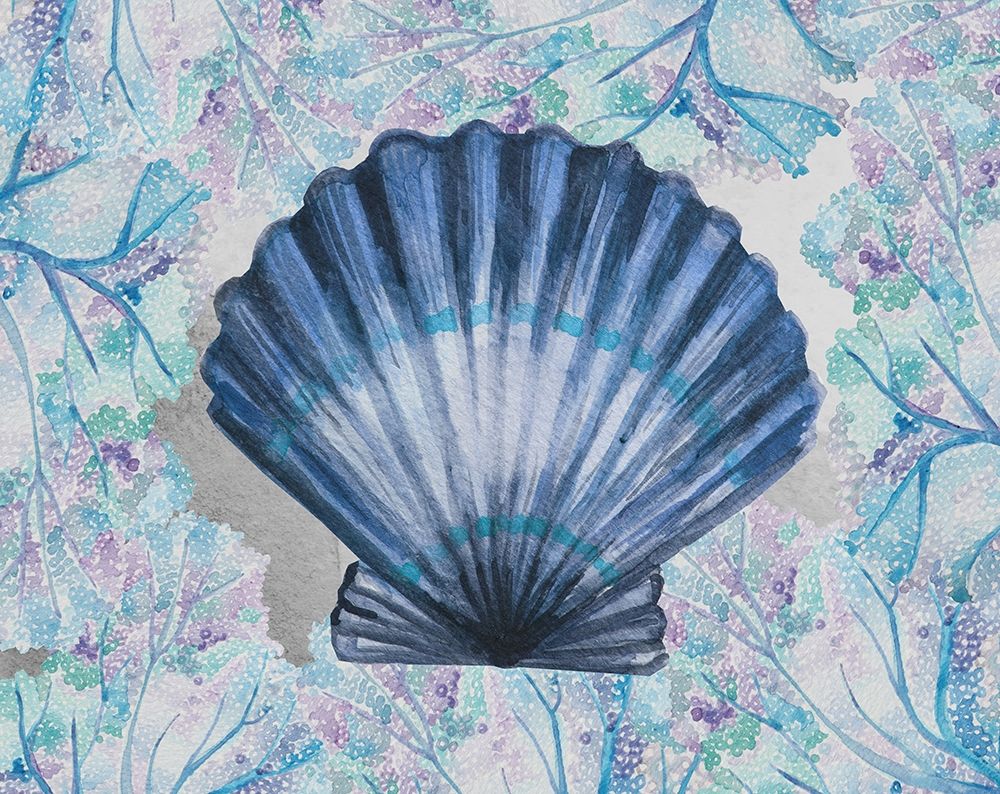 Blue Scallop art print by Boho Hue Studio for $57.95 CAD