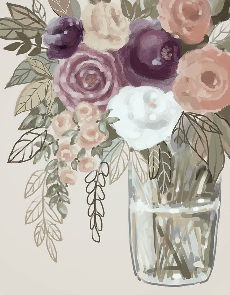 Floral Soft 6 art print by Boho Hue Studio for $57.95 CAD