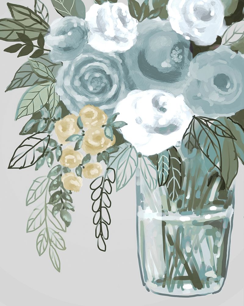 Soft Neutral Florals 1 art print by Boho Hue Studio for $57.95 CAD
