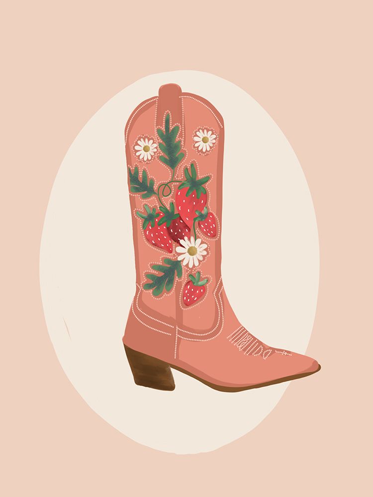 Berry Boot art print by Chen Alyesh for $57.95 CAD