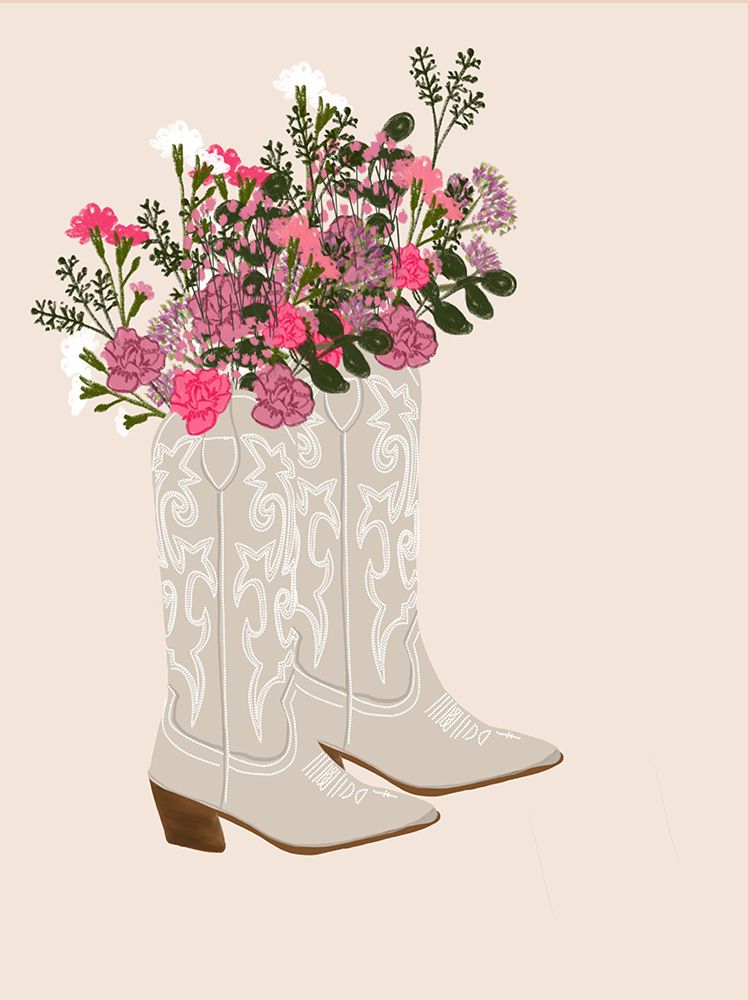 Boots In Bloom art print by Chen Alyesh for $57.95 CAD