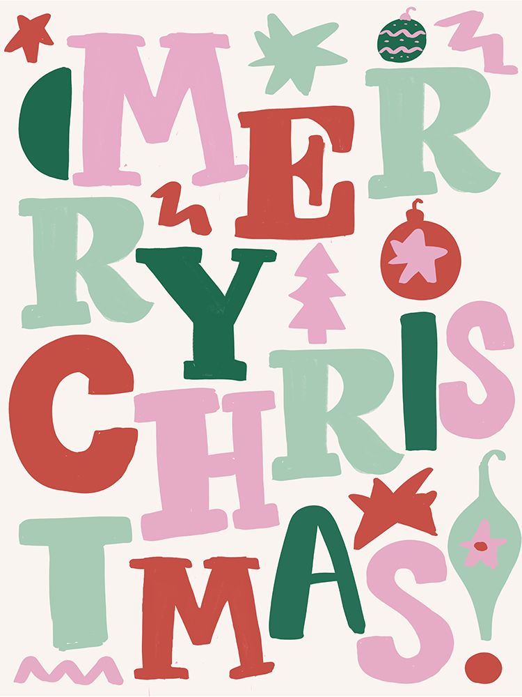 Abstract Christmas art print by Chen Alyesh for $57.95 CAD