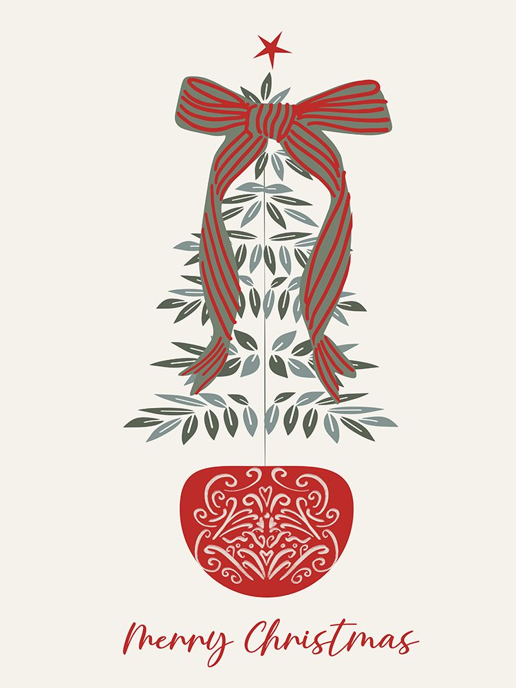 Merry Christmas Tree art print by Chen Alyesh for $57.95 CAD