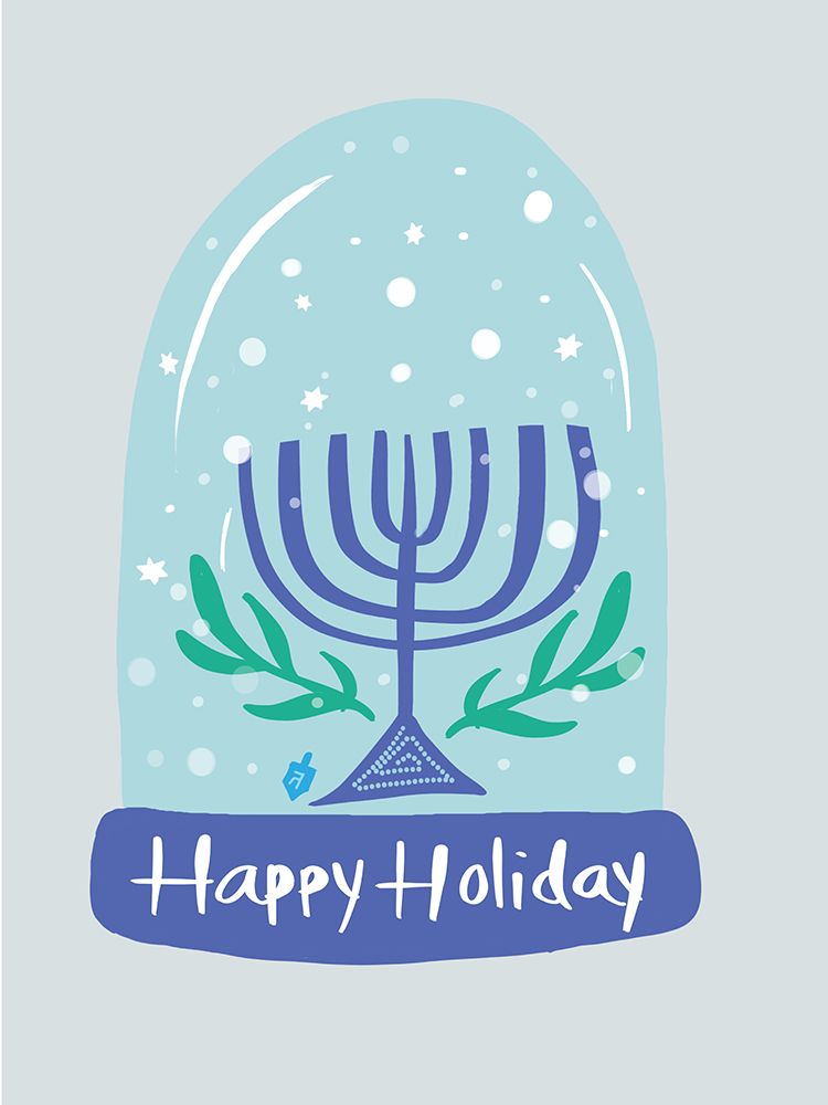 Happy Holiday Snow Globe art print by Chen Alyesh for $57.95 CAD
