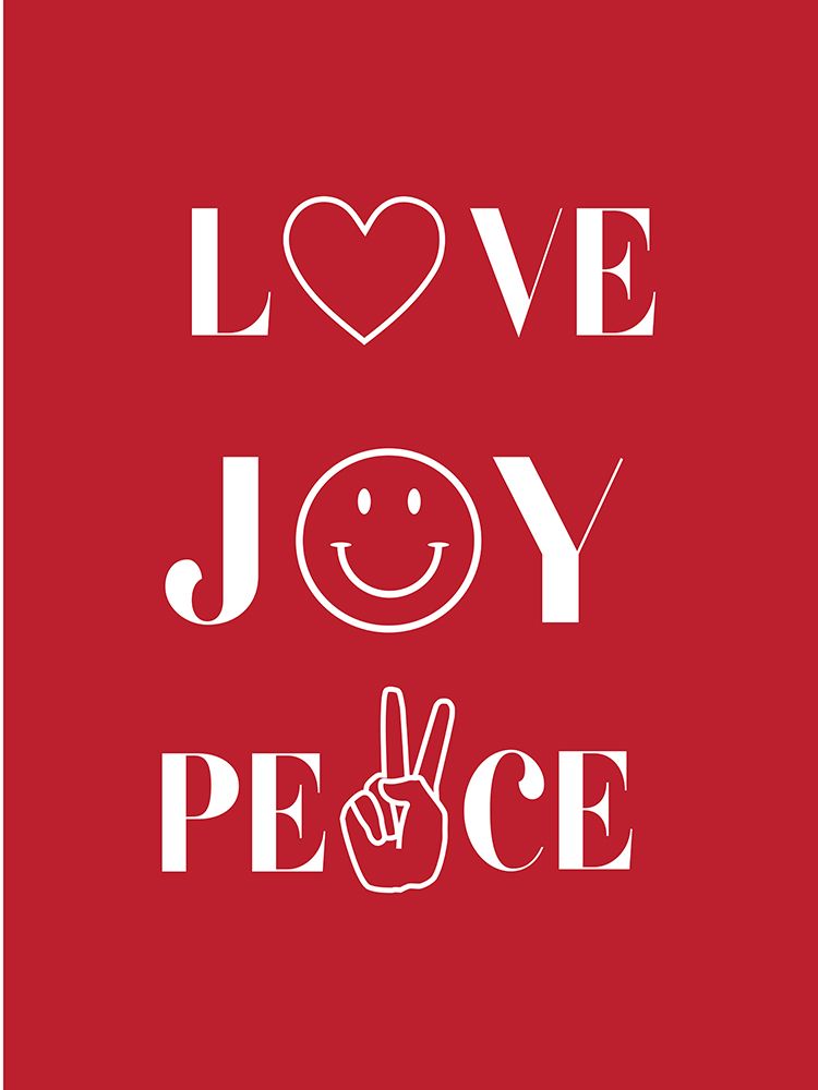 Love Joy Peace art print by Chen Alyesh for $57.95 CAD