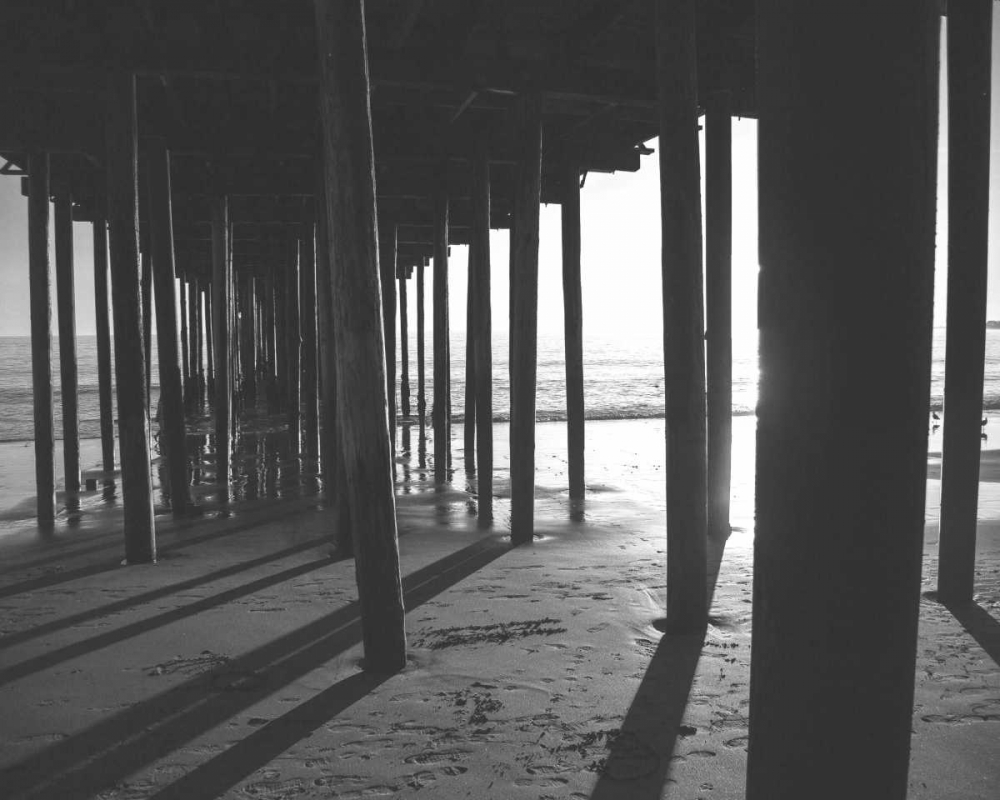 Under The Pier black and White art print by Cynthia Alvarez for $57.95 CAD