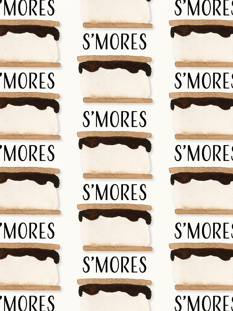 Smores Pattern Stacked art print by Corinne Rose Design for $57.95 CAD