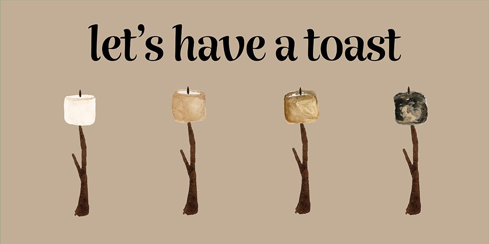 Lets Have A Toast art print by Corinne Rose Design for $57.95 CAD