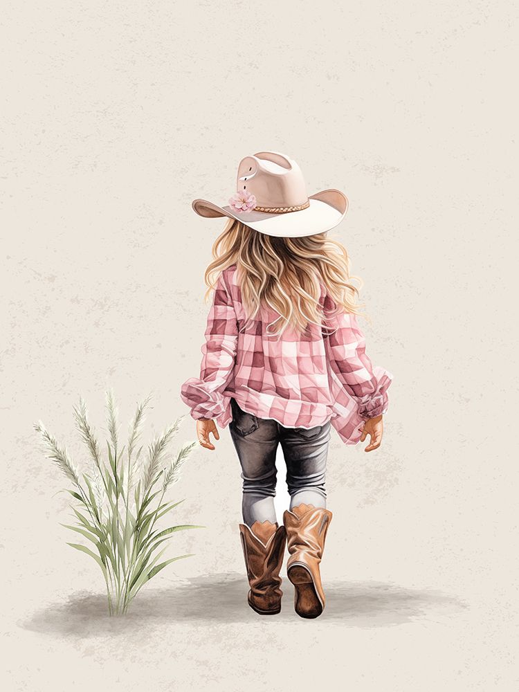 Wild West Girl 2 art print by Christine Simpson for $57.95 CAD