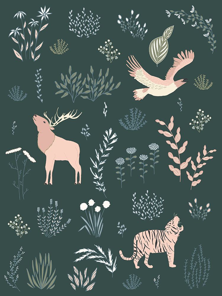 Botanical Beasts art print by Sweet Melody Designs for $57.95 CAD