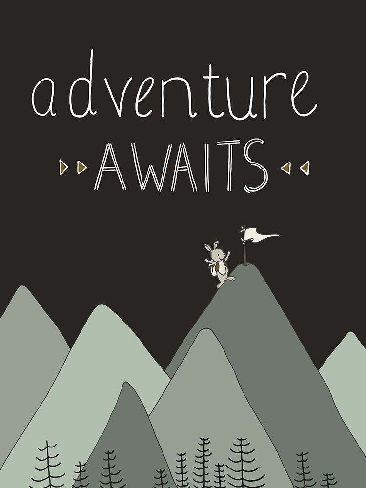 Bunny Adventure Awaits art print by Sweet Melody Designs for $57.95 CAD