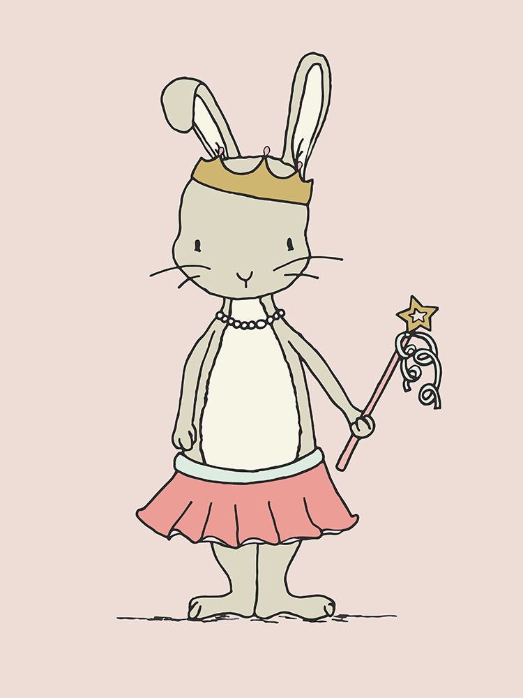 Bunny Princess art print by Sweet Melody Designs for $57.95 CAD