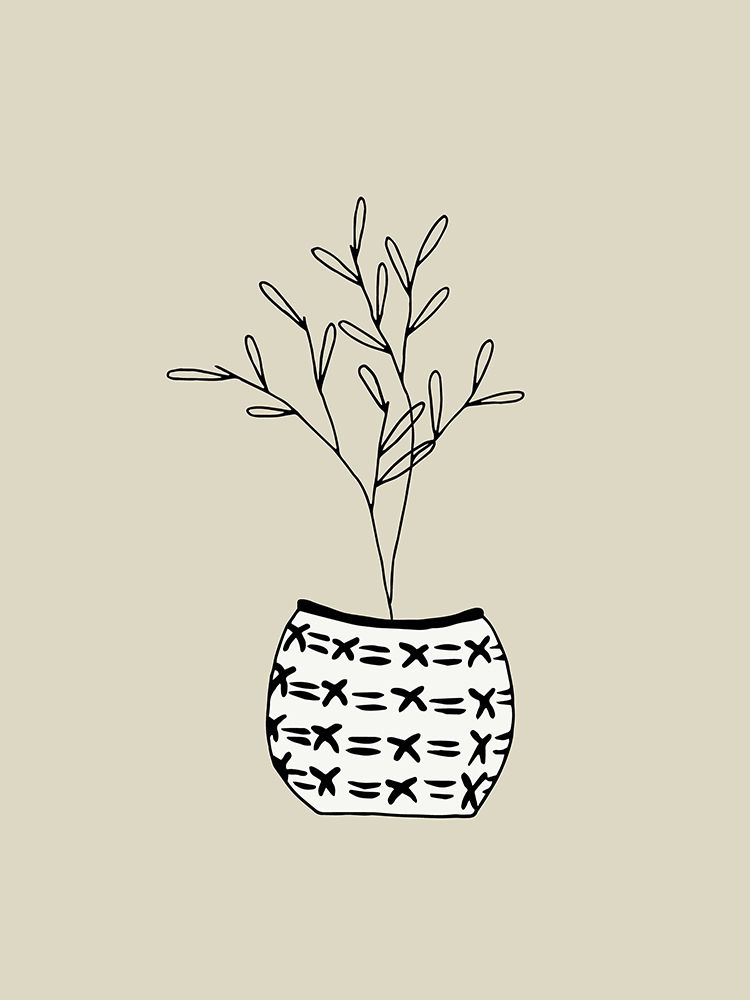 Artisan Chic Potted Branch 2 art print by Sweet Melody Designs for $57.95 CAD